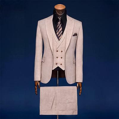 Men’s Sky Blue Slim Fit Blazer – Lightweight Formal & Casual Jacket